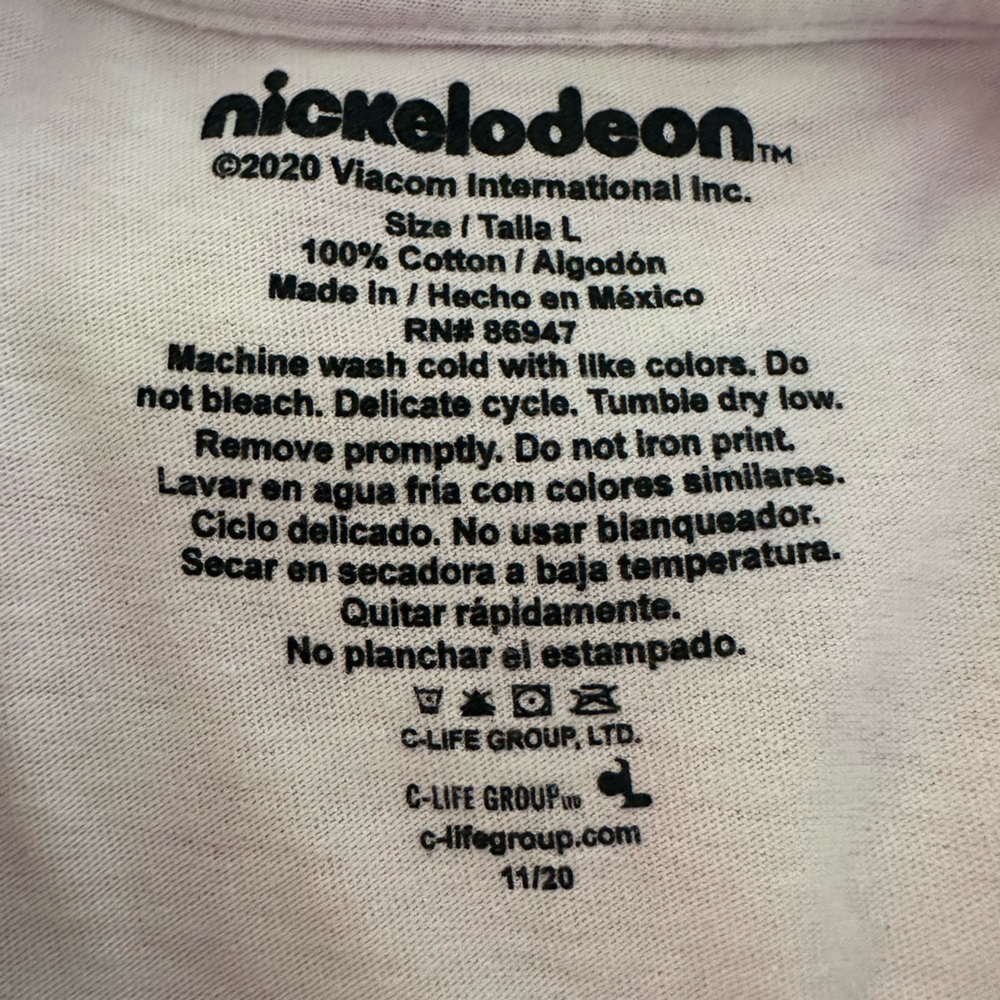 Nickelodeon Pink and Tan Rugrats Long Sleeve Tee - Picture 6 of 6
